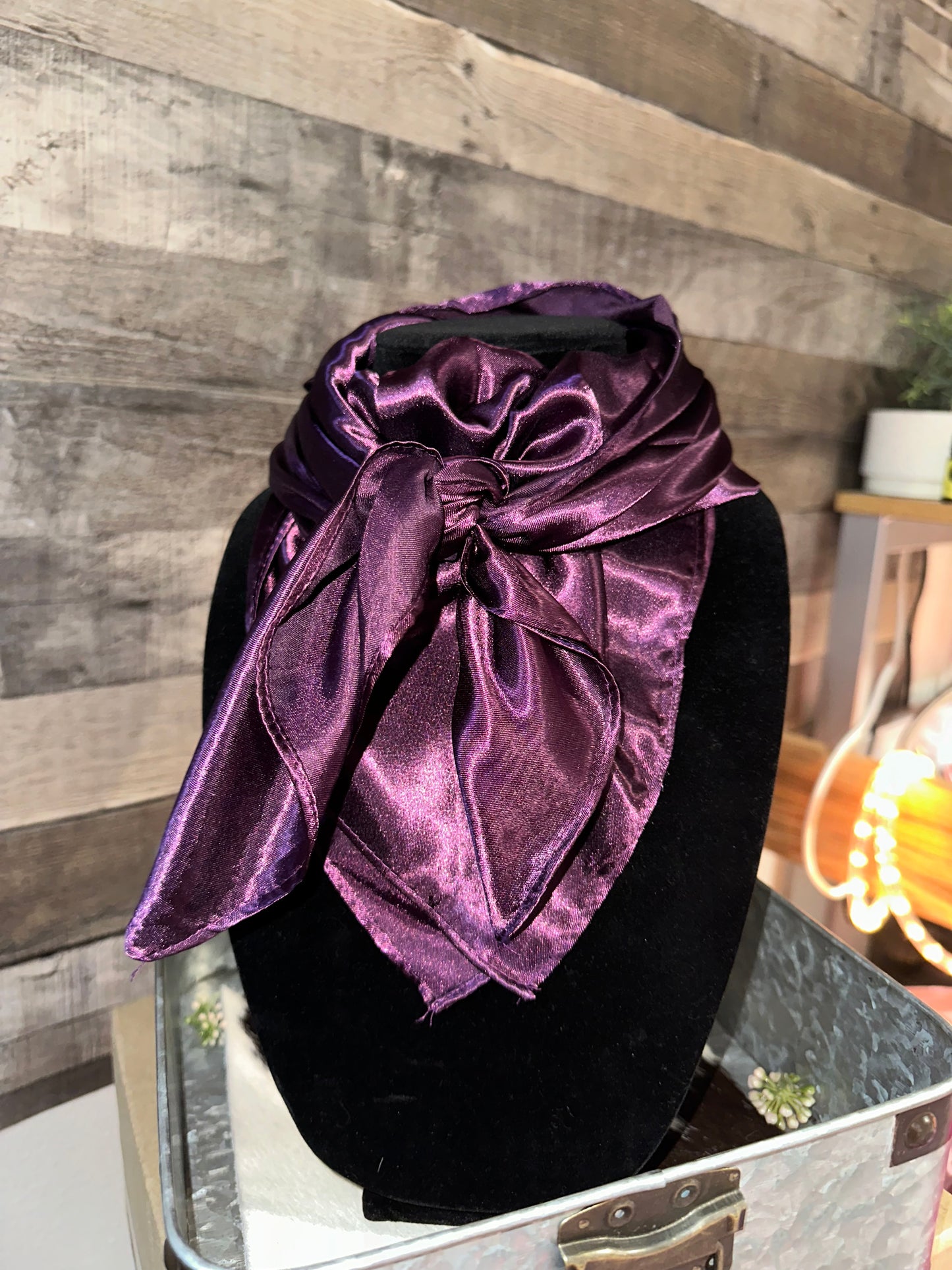 Solid Plum Wild Rag/Scarf