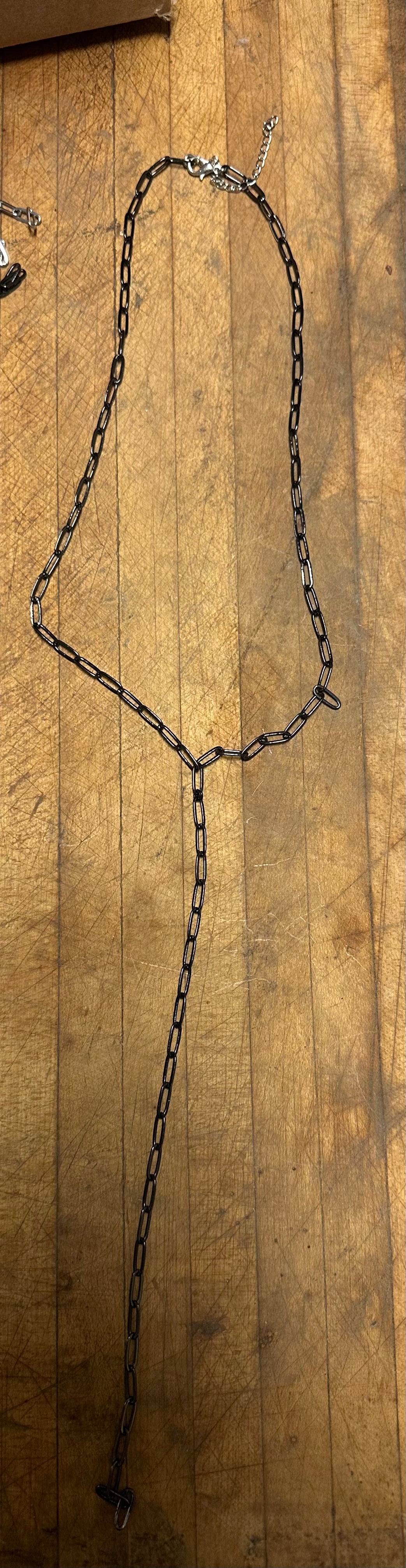 Lariat Chain- Black