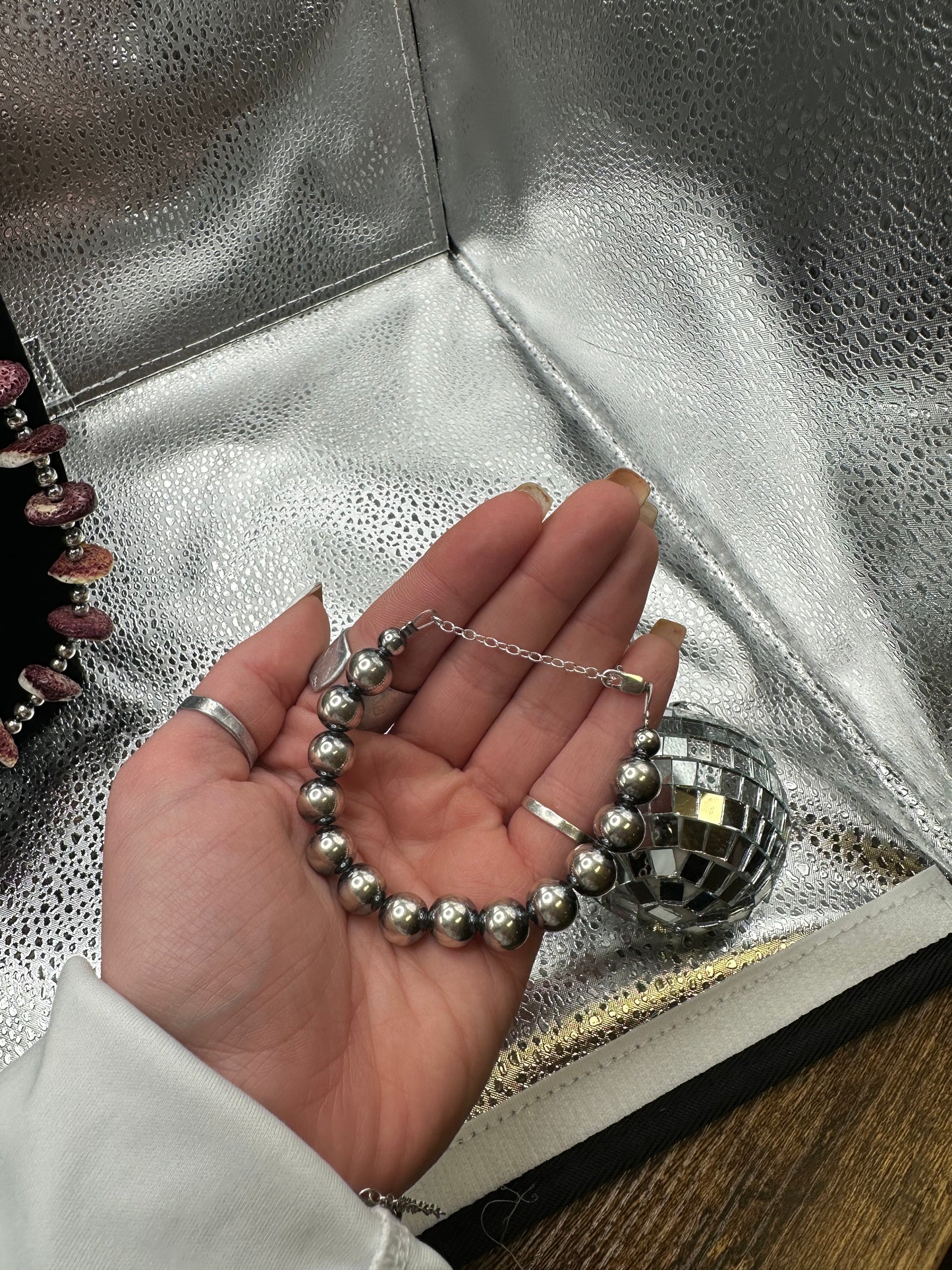 10mm Navajo Pearls Bracelet