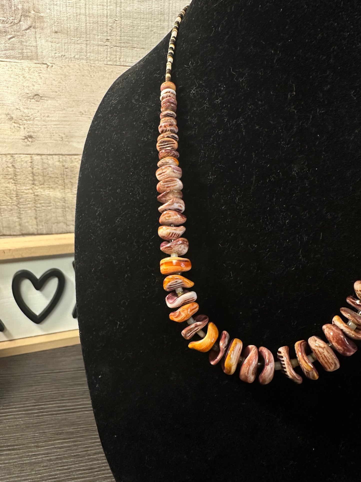 Polish Purple Spiny Oyster Necklace