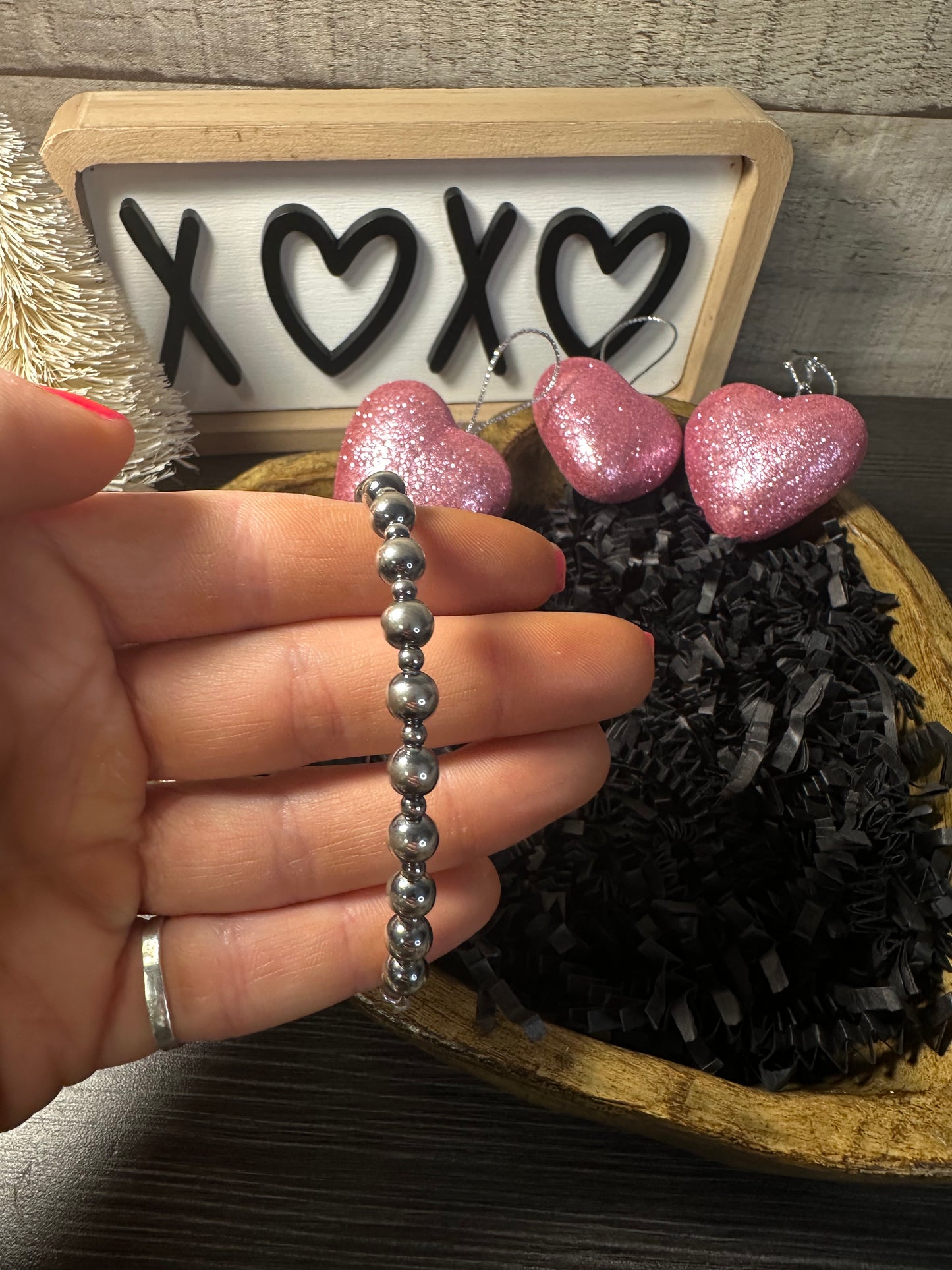 3mm & 6mm Navajo Pearls Bracelet