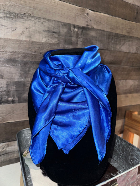 Solid Electric Blue Wild Rag/Scarf