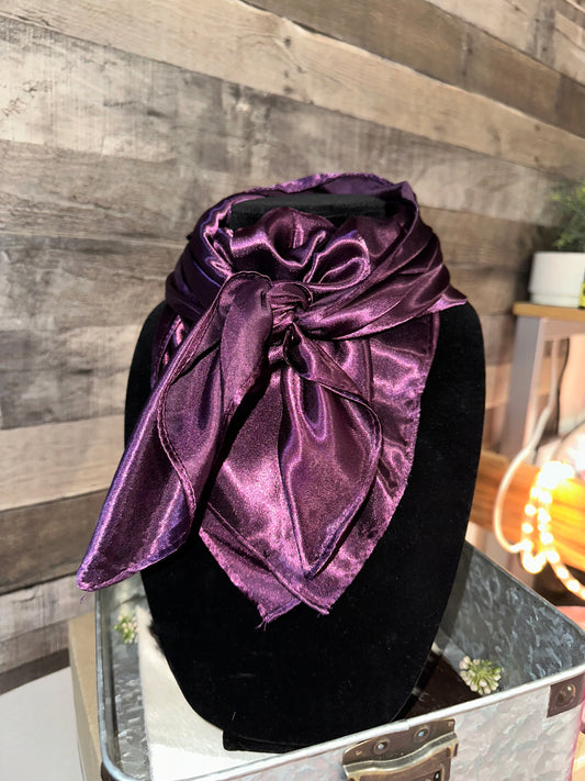 Solid Plum Wild Rag/Scarf