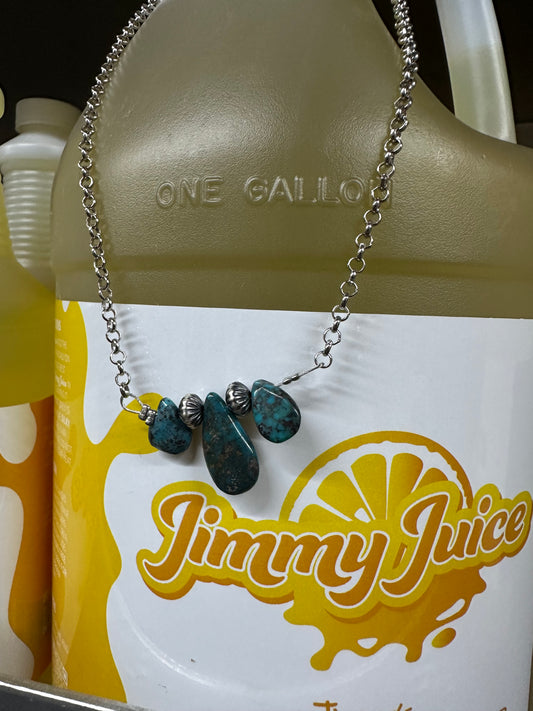 Blue Turquoise Tears Necklace